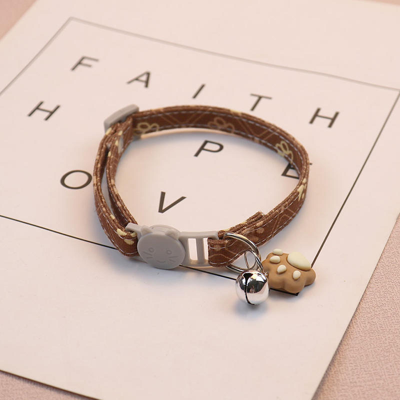 Cute & Stylish Cat Collars With Adjustable Buckle & Bell Pet Small and Medium Dog Collar High Quality