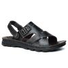 Men's sandals men's outer wear 2025 summer new leather beach shoes dual-purpose sandals breathable cowhide dad shoes