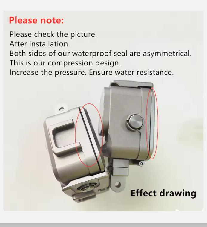 Custodia Impermeabile in Alluminio Subacquea 40M Alloggiamento Protettivo per Gopro Hero 12 11 10 9 Accessori Design a Doppia Slitta a Freddo