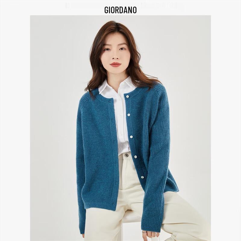 Giordano Women's Thickened Relaxed Fit Knit Cardigan