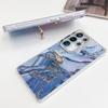 Samsung S25 Ultra Phone Case Electroplated Marble A56 Ring Bracket S24 Full Inclusive New Model