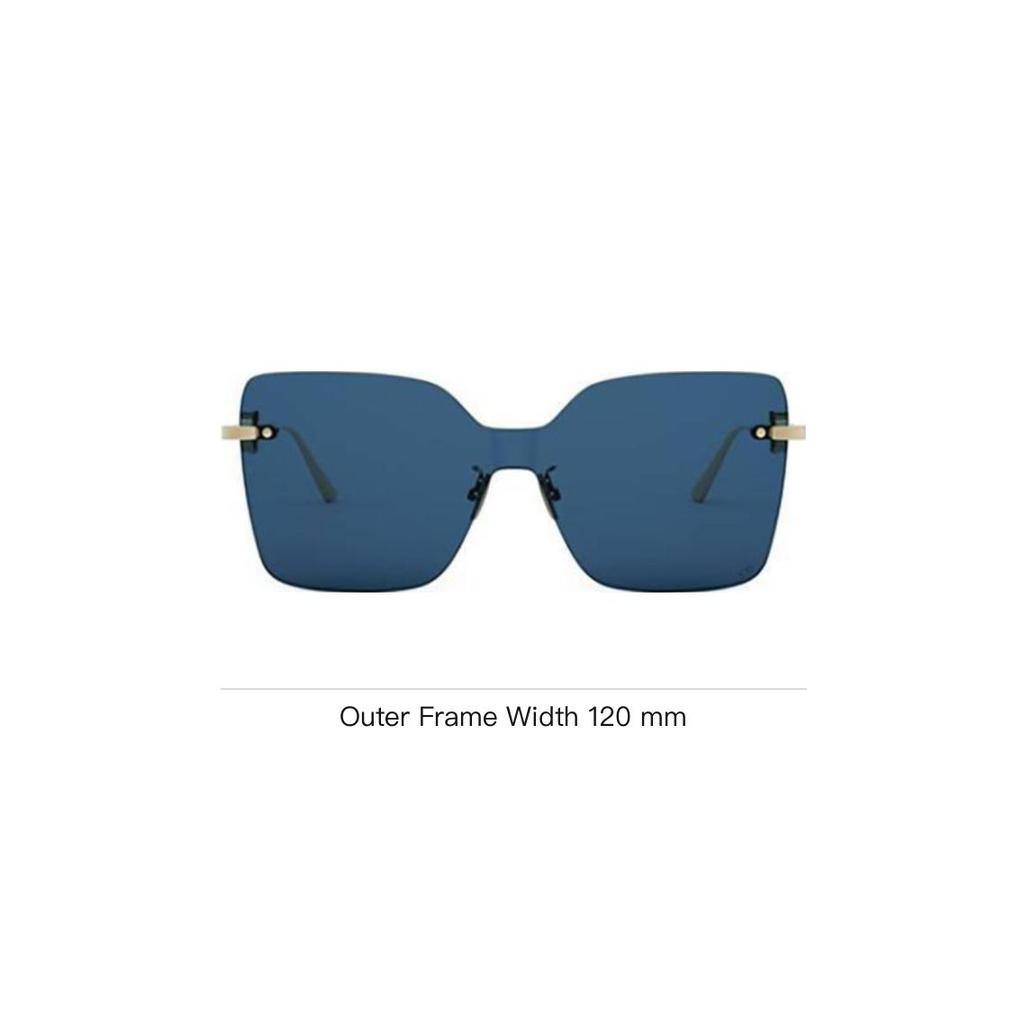 Dior Square Sunglasses With Mirror Legs Men sunglasses Gold CDCHAINM1UB0B0