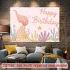 2D Pastel Mermaid Theme Kids Birthday Themed Backdrop