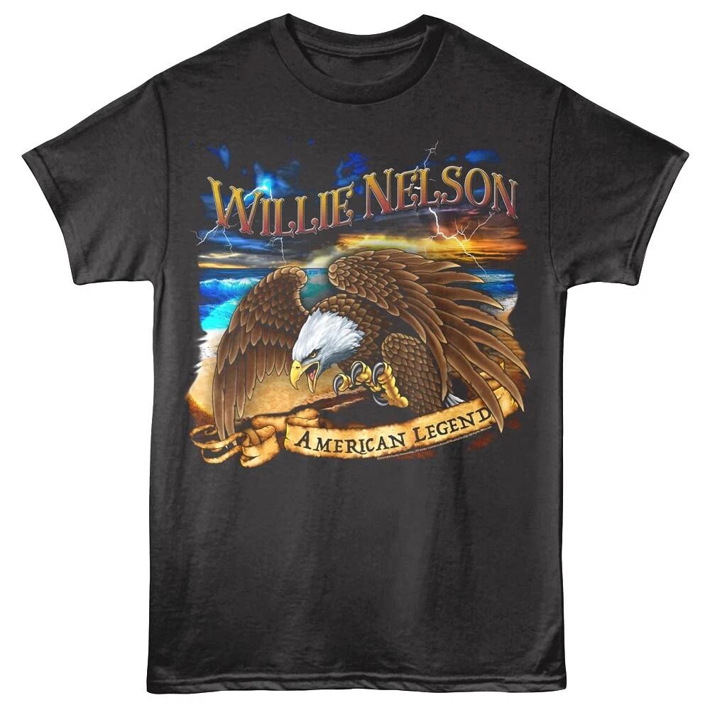 Willie Nelson Eagle American Legend Men s T Shirt M