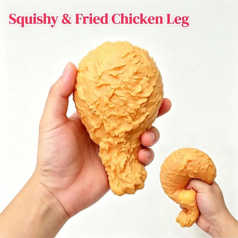 Chicken Legs Stress Ball Soft Toys Slow Rebound Stress Relieving Squishy Fidget Toy Sensory Stress Relieving Toy Home Decoration