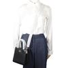 COACH Mini Carry Handbag 5692 2WAYShoulder black leather Women Used