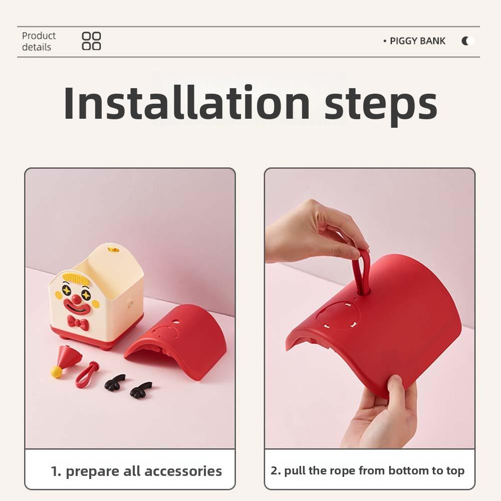 Cartoon House Joker Money Tank Large Capacity Kids Storage Box Coin Savings Tank  Kids