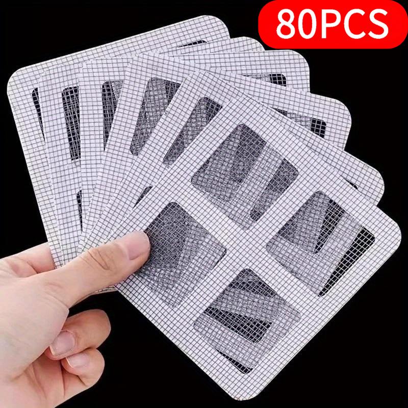 

80-Pack Disposable Bathroom Drain Hair Catcher, Floor Sink Filter for Shower Kitchen, Anti-Clogging