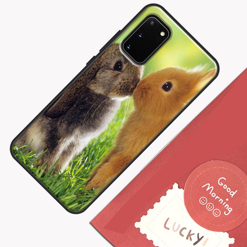 Baby Rabbits Bunny Phone Case For Samsung Galaxy S25 S26 Ultra S20 S21 S22 S23 S24 Plus S9 S10 S25 FE Cover Shell