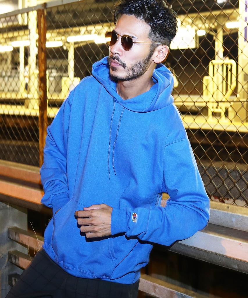 Champion Pullover Size Royal Blue Champion Solid Long Loose Fleece Spring Hoodie, Small, Men's Hoodie, Sweatshirt, Color, Basic, One-Point Design,