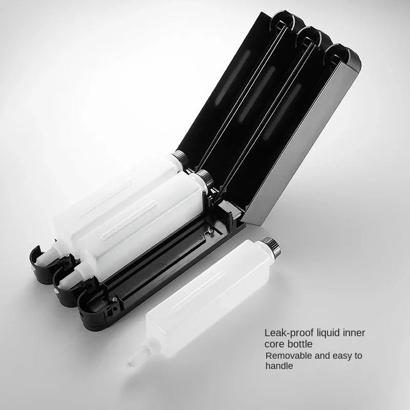 Neuer Stil 420ML Hotelküche Badezimmer Manueller Wandmontierter Seifenspender Duschgel Shampoo Presstyp Flüssigseife Zubehör
