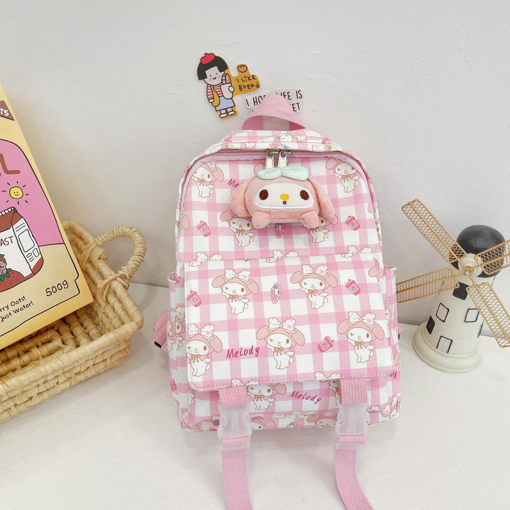 Charming Cartoon Kids Backpack Lightweight Stylish Nylon School Bag For Girls And Boys розовый