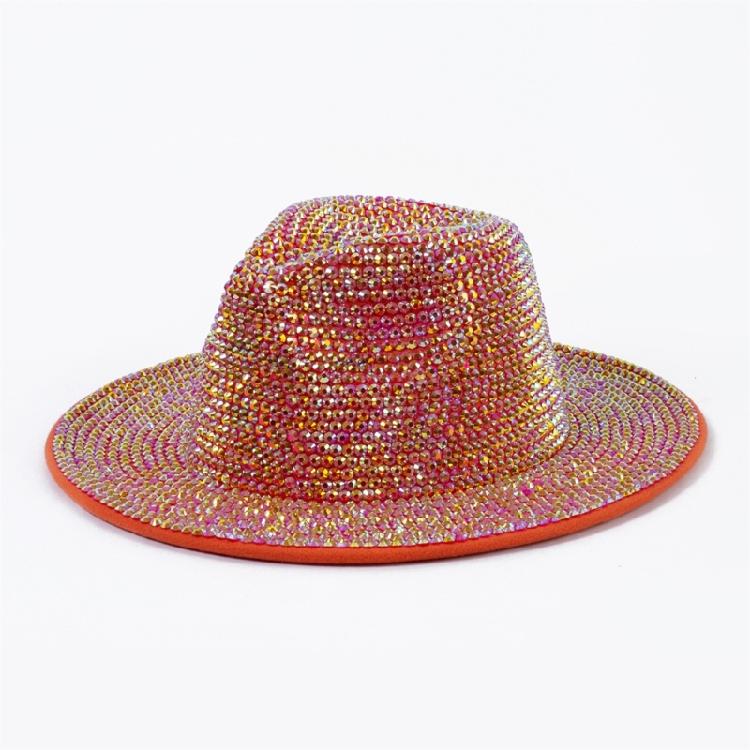 Sparkle Womens Cowboy Hat Western Cowgirl Hats Rhinestones Party Prop Disco Hats
