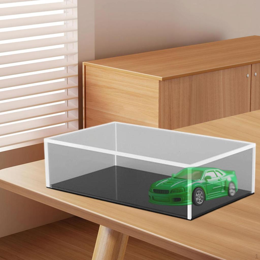 1/64 Diorama Car Display Case Diecast Garage Protection Collectible Ornament Decorative Acrylic