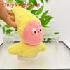 Plush Cartoon Kirby Doll With Hat Wearing Design For Teen And Backpack Decor