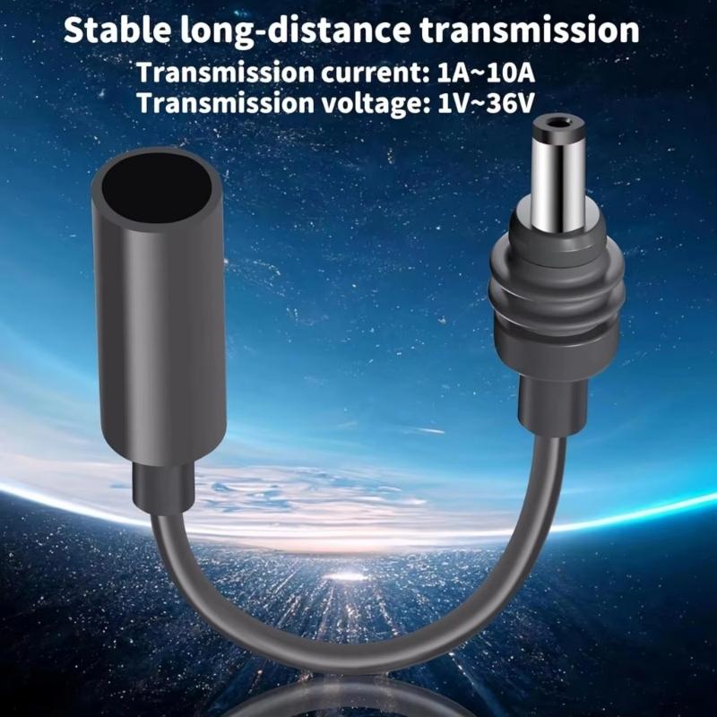 Portable Power Connector Cable Flexible Type C Adapter Male to Female Waterproof Power Converter Adapter for Mini
