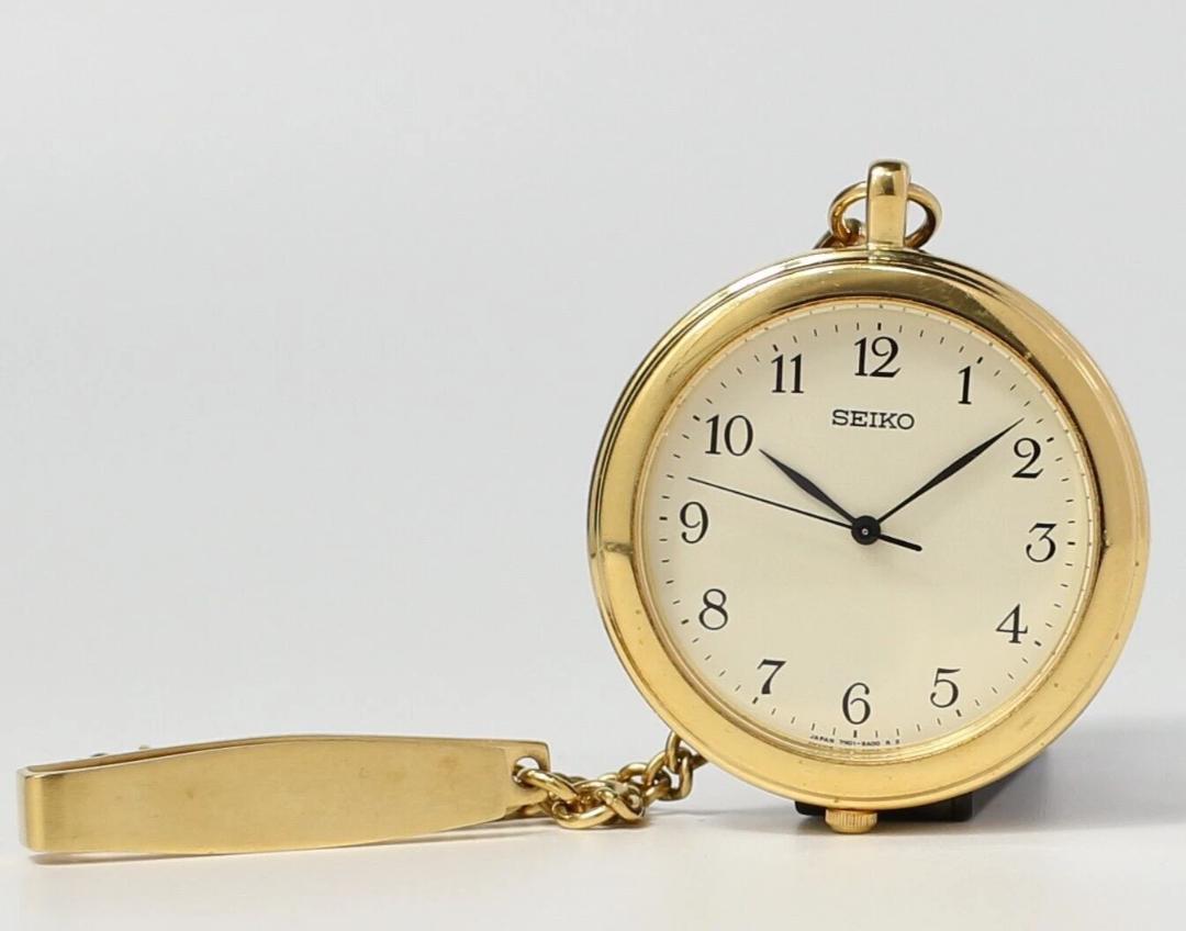 

[USED] SEIKO 7N01-9A00 Vintage Pocket Watch