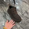 Fashion Mens Casual Cotton Shoes Comfortable Platform Ankle Boots Winter Suede Leather Board Shoes with Fur Man Walking Sneakers