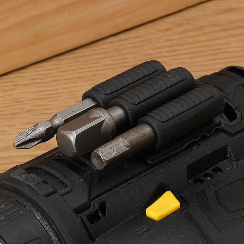 1/10pcs 3Holes Drill Add-on Quick Change Bits Holders Black Batch Head Storage Strip Most Portable Clip Power Tool Accessories