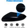 Priprilod Left Driver Side Mirror Cap Cover Glossy Black Compatible With Honda Civic 2016 2017 2018 2019 2020 2021 Honda Insight 2019-2021