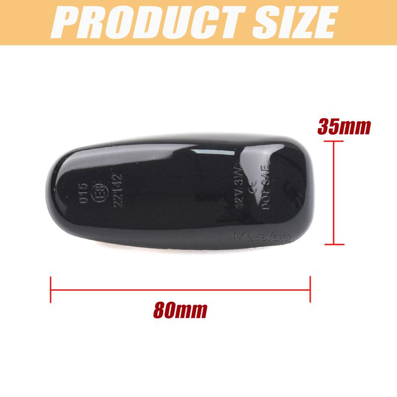 2Pcs LED Dynamic Side Marker Turn Signal Lights Indicator Lamp For Mercedes-Benz Vito W638 W210 Vaneo W414 CLK320 Dodge Sprinter