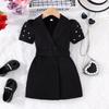 Vestiti per Bambina Casual Manica Corta Spalline Carini Floreale Vestito Estivo