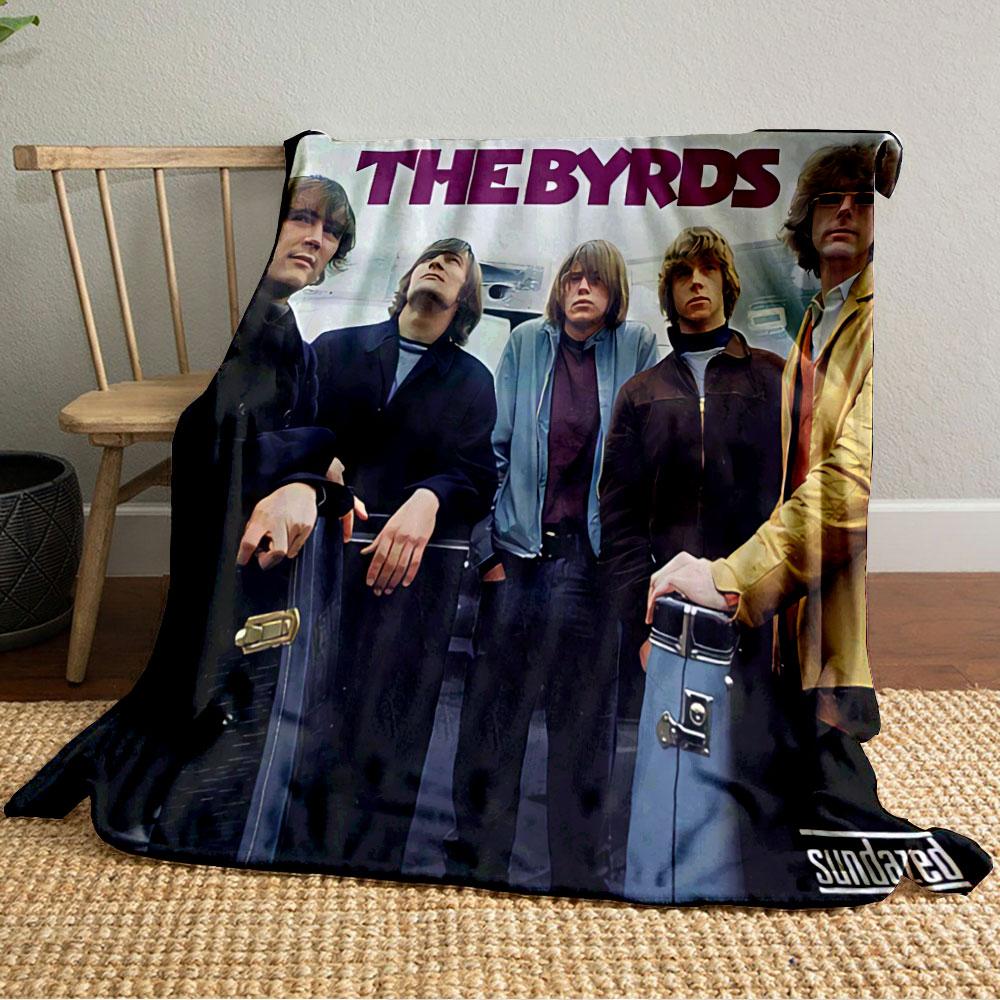 The Byrds Band Album Cover for all seasons blanket lunch break throw gift