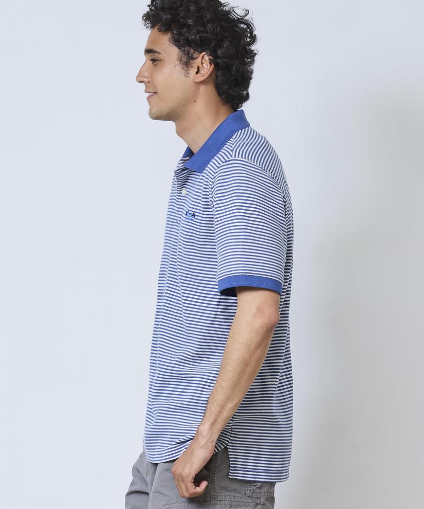 Premium Double L Poloshirt mit Katahdin-Stickerei Japan Deep Größe 1000276374 L.L.Bean Herren-Logo, Gestreift, Passform, Blau, XL,