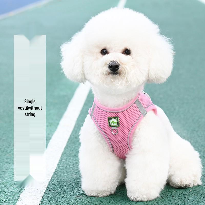 Breathable Reflective Pet Harness Vest with Leash for Cats & Dogs