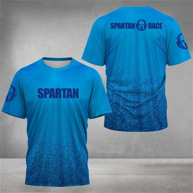 2026 New Spartan Graphic 3D PrintedShort Sleeve T-Shirt Breathable O-Neck T-shirts Top