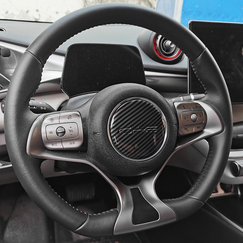 For BYD Seal 06 07 DMI Car Front Rear Steering Wheel Emblem Modification Black Warrior Covering Styles Car Badge