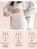 Women's High-Waist Brushed Warm Pants - Autumn Winter Elastic Skinny Fit, Butt-Lifting, Cold Protection Versatile Base Layer.