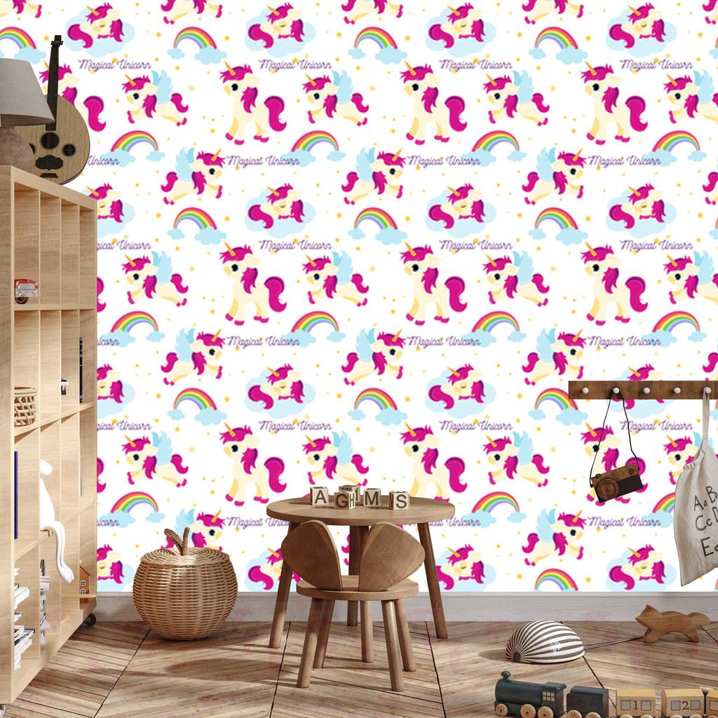 Magical Unicorns Wallpaper for Living Room and Bedroom 50x1000