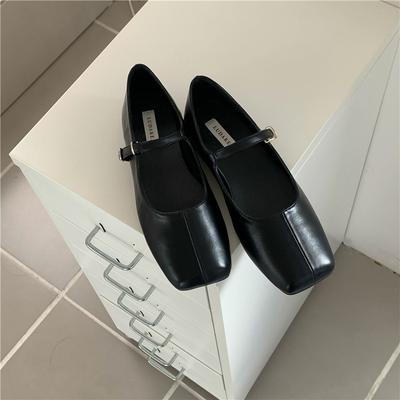 Más Vendido Mary Jane Zapatos Individuales Bombas de Mujer Moda Cómodo Zapatos de Punta Cuadrada Señoras Boca Baja Tacón Bajo Zapatos de Mujer