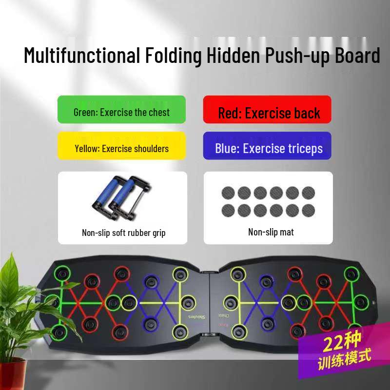 Portable Multifunctional Foldable Push-Up Board Stand for Cross-Border Use