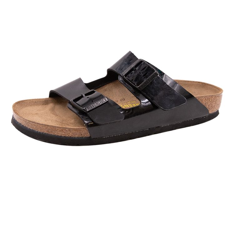 Birkenstock Arizona Birko-Flor Patent Leather Black Unisex Sneakers 1005292