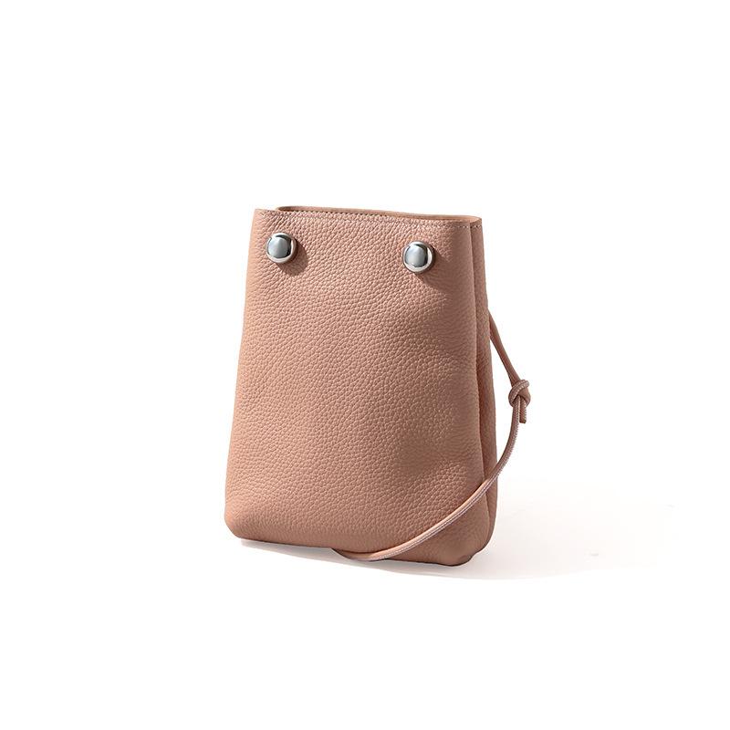 2025 New Mobile Phone Bag Fashionable and Simple Style Leather Women's Bag Travel Small Fresh Shoulder Messenger Small Bag