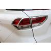Car Detector ABS Chrome Cover Trim For Hyundai IX35 2018     Back Tail Rear Light Lamp Frame Parts Eyebrow 4PCs