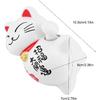 Solar Powered Cute Waving Cat Vivid and Lovely Chinese Cat Maneki Neko Wealth Fortune Cat Fengshui Lucky Cat Swinging Arm for Decorating Front Desk,