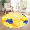 Runder Obst-Büroteppich Design für Foyer Spielzimmer Außenbereiche Schlafzimmer Rutschfester Runder Teppich Büro Heimdekoration Perfektes Geschenk für Frauen Männer