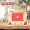 Shut the Box Number Board Game Everyone Can Play Pub Game Exciting Wooden (Red)