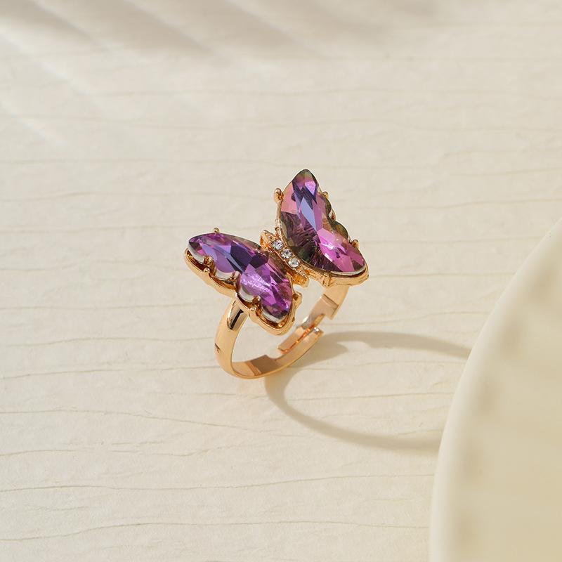 

Хиты продаж Красочный инкрустированный набор из 3 предметов: серьги, ожерелье, кольцо. Модное элегантное ожерелье с бриллиантом в виде бабочки для женщин