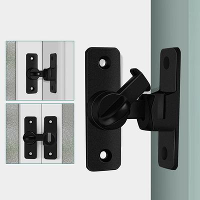 Door Latch Door Bolts Home Security Heavy-Duty Zinc Alloy 90 180 Degree Easy Installation Sliding Door Lock Anti-Theft Lock