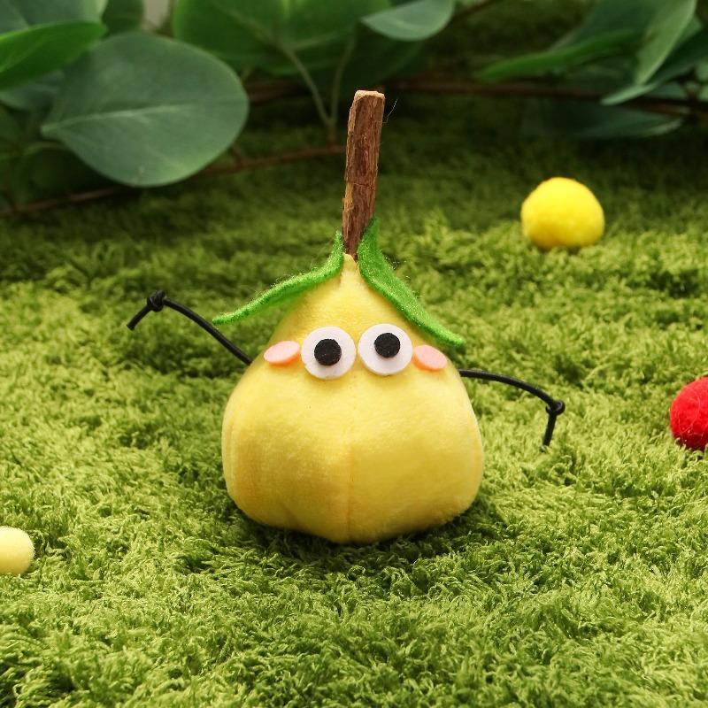 

Cat Toy Fruit Sound Pet Products Bite Resistant Paper Rope Scratcher Teeth Clean cat Interactive Toy Play Kitten Chew Toy жовтий