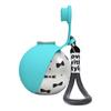 Tragbare Hundewasserball, 10 oz Edelstahl Haustier-Wasserflasche, Auslaufsichere Hundewasserflasche mit faltbarer Silikonschale für Outdoor-Spaziergänge, Reisen,
