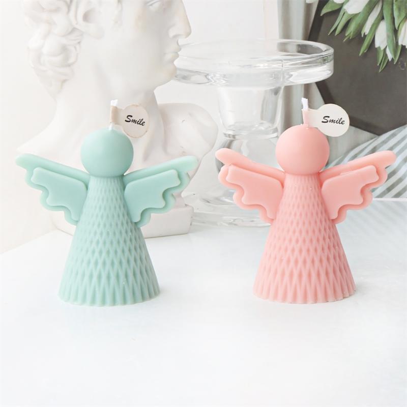 Easter Themed Angel Silicone Mold DIY Wax Candle Molds Aromatherapy Making Mould Handmade Festive Theme Ornament
