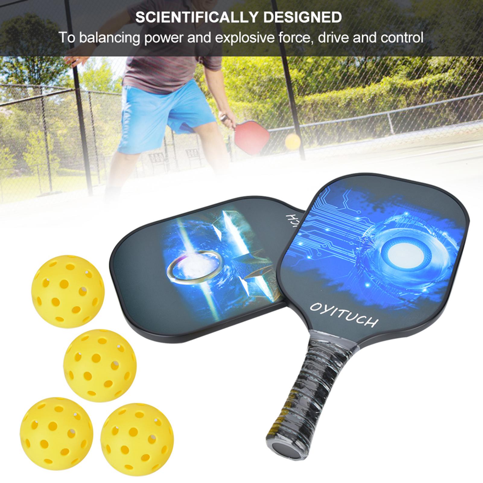 Professional Carbon Fiber Outdoor Sport Portable Pickleball Paddle Racquet Optimal Ball Control