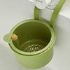 Self-Cleaning Push-Type Sink Strainer Basket - Automatic Food Waste Drain Basket with Removable Bottom, Easy Installation & Removal
