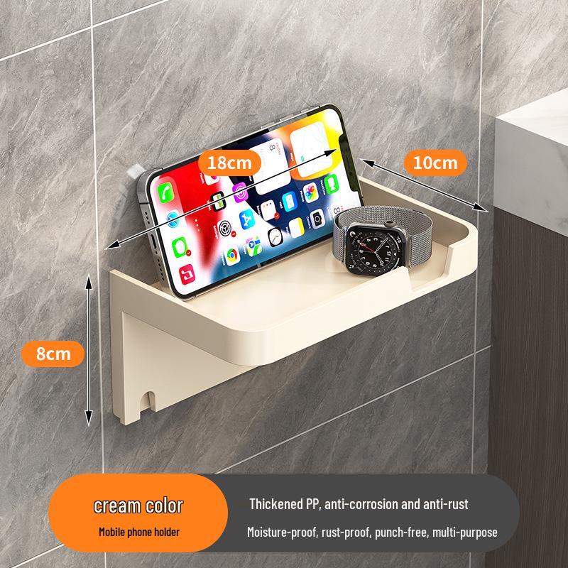 Wall-Mounted Toilet Paper & Tissue Box Storage Rack