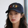 Flower Embroidery Baseball Cap Multicolor Sunshade Hat Fashion Sports Hat  Casual Outdoor